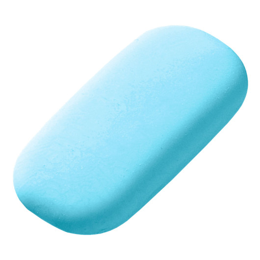 Kids Oval Rubber Erasers Blue
